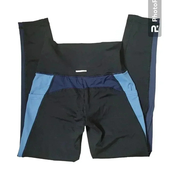 Offline by Aerie black and blue leggings - Picture 1 of 4